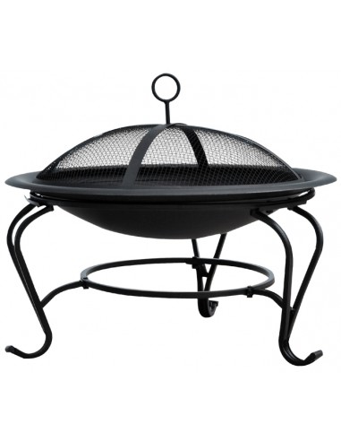 Ildsted i metal H45 x Ø56 cm - Sort