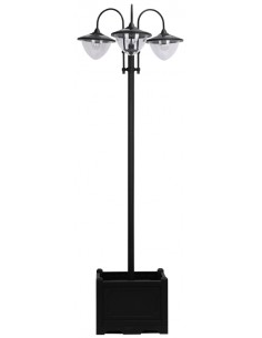 Solcelle lanterne i stål og...