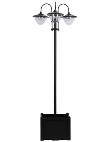 Solcelle lanterne i stål og kunststof...