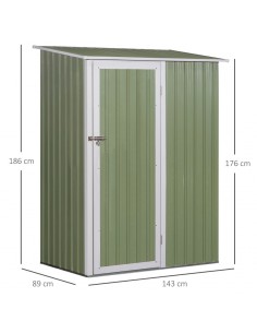 Redskabsskur i stål H176 -... 2