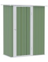 Redskabsskur i stål H186 - 189 x B142 x D84 cm - Grøn