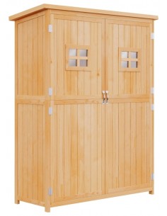 Redskabsskur i træ og...