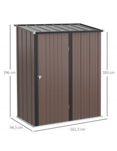 Redskabsskur i stål H183 -... 2