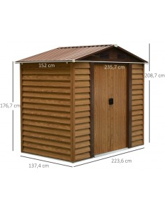 Redskabsskur i stål H208,7... 2