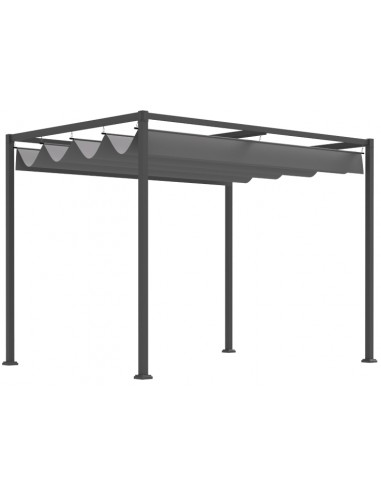 Havepavillon med skydetag i stål og...