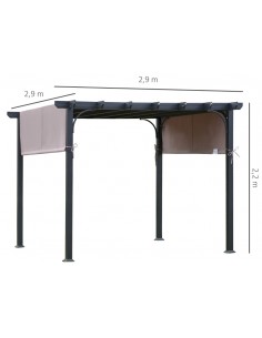 Havepavillon med skydetag i... 2