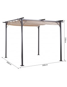 Havepavillon med skydetag i... 2