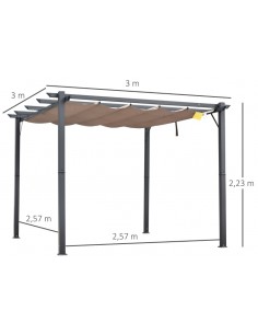 Havepavillon med skydetag i... 2