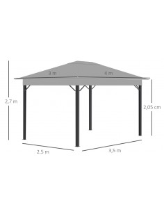 Havepavillon i aluminium og... 2