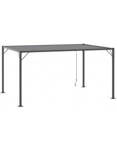 Havepavillon med lameltag i...