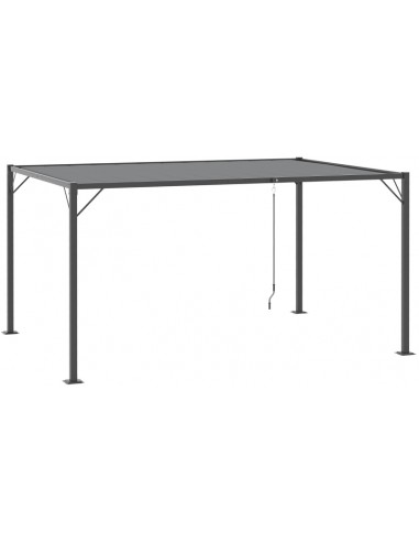 Havepavillon med lameltag i aluminium...