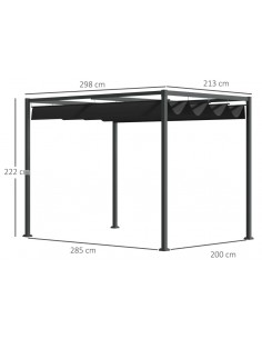 Havepavillon med skydetag i... 2