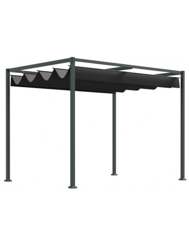 Havepavillon med skydetag i stål og...