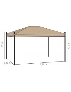 Havepavillon i metal og... 2