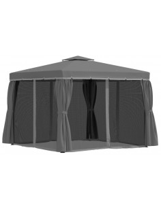 Havepavillon i aluminium og...