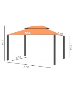 Havepavillon i aluminium og... 2