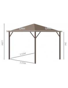 Havepavillon i aluminium og... 2