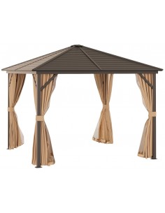 Havepavillon i aluminium og...