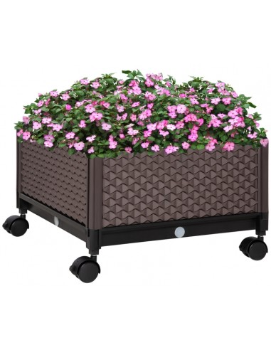 Højbed i kunststof på hjul B50 x D50...