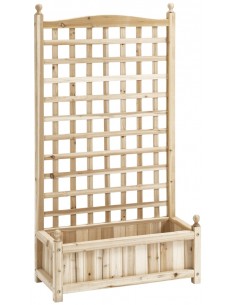 Højbed med espalier i...