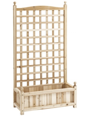 Højbed med espalier i fyrretræ B64 x...