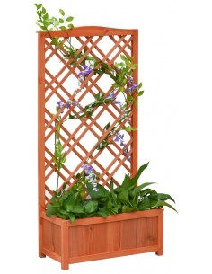 Højbed med espalier i...