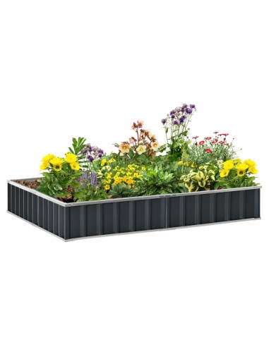 Højbed i stål B258 x D90 x H30 cm -...