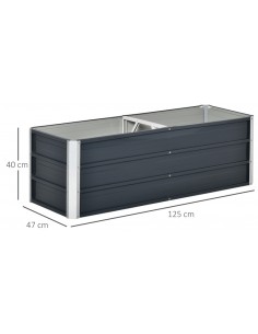 Højbed i stål B125 x D47 x... 2