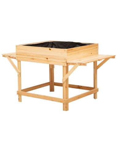 Højbed i fyrretræ og filt B130 x D75...