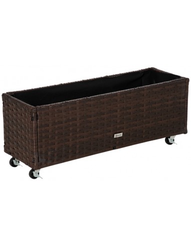 Højbed i kunststof på hjul B94,5 x...