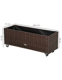 Højbed i kunststof på hjul... 2