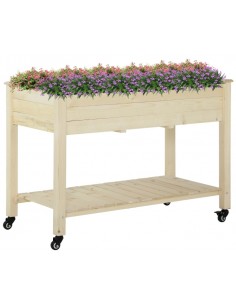 Højbed på hjul i fyrretræ...