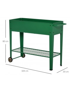 Højbed på hjul i metal B104... 2