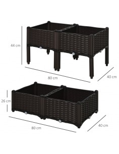 Højbed i kunststof B80 x... 2