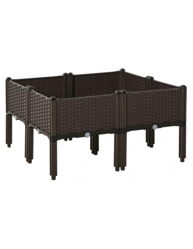 Højbed i kunststof B80 x D80 x H40 cm...