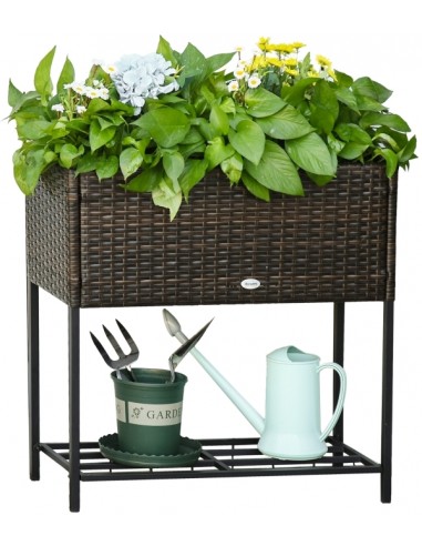 Højbed i kunststof og metal B70 x D30...