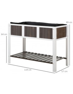 Højbed i fyrretræ B119 x... 2