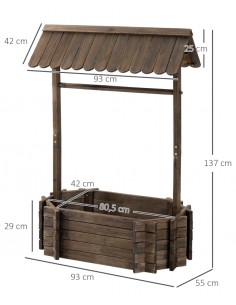 Højbed i fyrretræ B93 x D55... 2