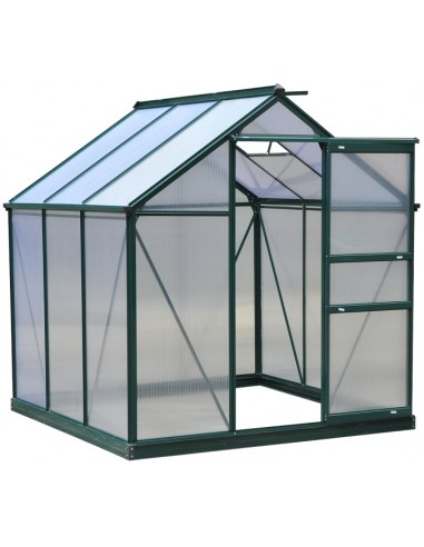 Drivhus i aluminium og polycarbonat...