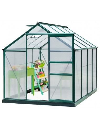 Drivhus i aluminium og polycarbonat...