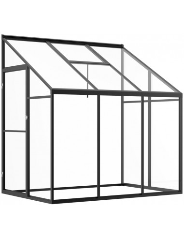Drivhus til væg i aluminium og...