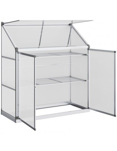 Væksthus til væg i aluminium og...