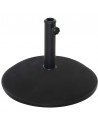 Parasolfod 25 kg i stål og cement H37 x Ø50 cm - Sort