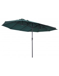 Oval parasol i metal og...