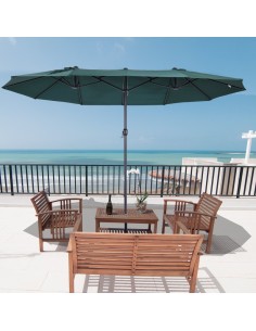 Oval parasol i metal og... 2