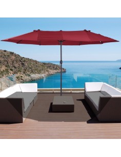 Oval parasol i metal og... 2