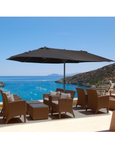 Oval parasol i metal og... 2