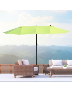 Oval parasol i metal og... 2