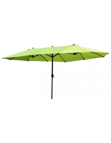 Oval parasol i metal og polyester...