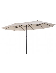 Oval parasol i metal og...